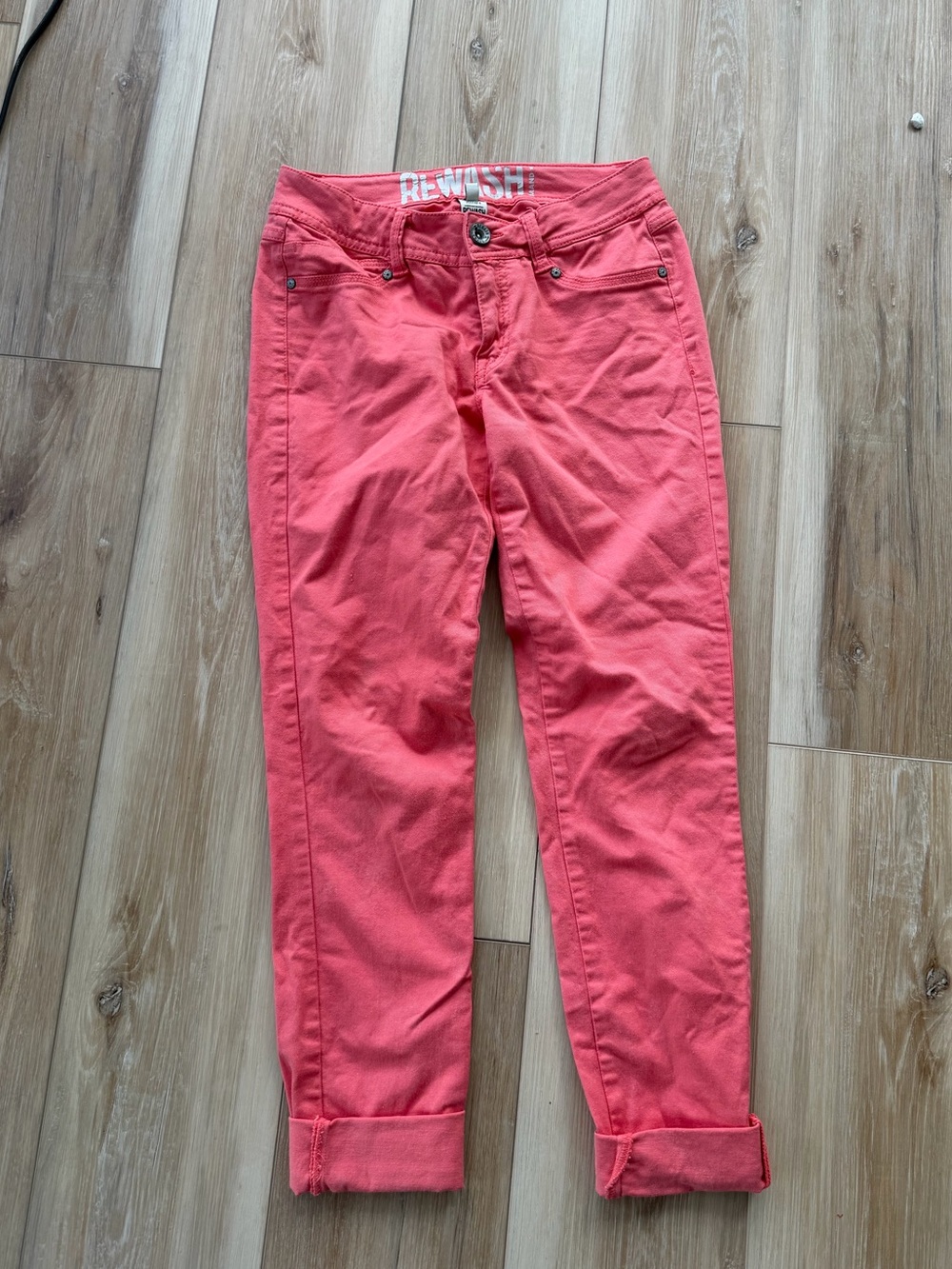 Rewash Coral Pink Boyfriend Jeans